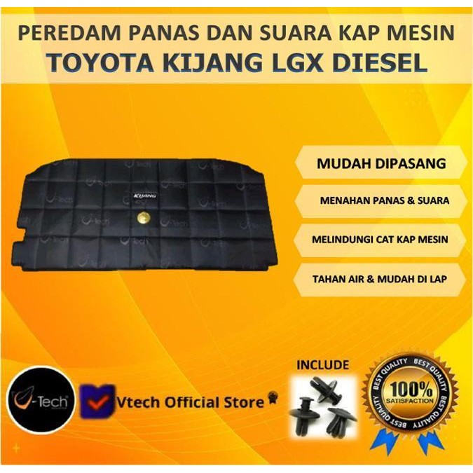 HOT SALE VTECH Peredam Panas dan Suara kap Mesin Toyota Kijang LGX 2001 Diesel