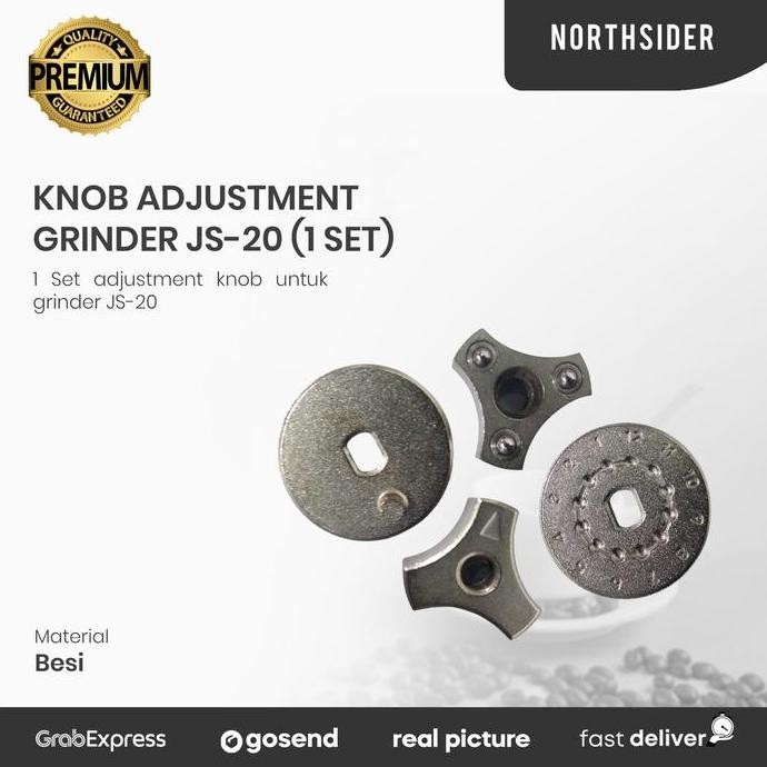 Knob dan plat adjusment grinder kopi JS-20 1 set
