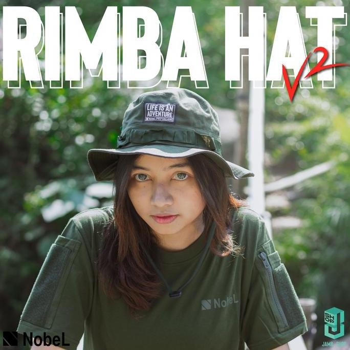 Topi Rimba|Nobel Outdoor|All Size|Rimba Hat|Topi Mancing|Topi Outdoor REZ