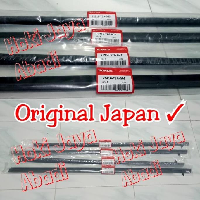 Ready Weather Strip Set Karet Pelipit Pelipit Kaca Luar Honda Hrv Hr-V 2015 2016 2017 2018 2019 Orig