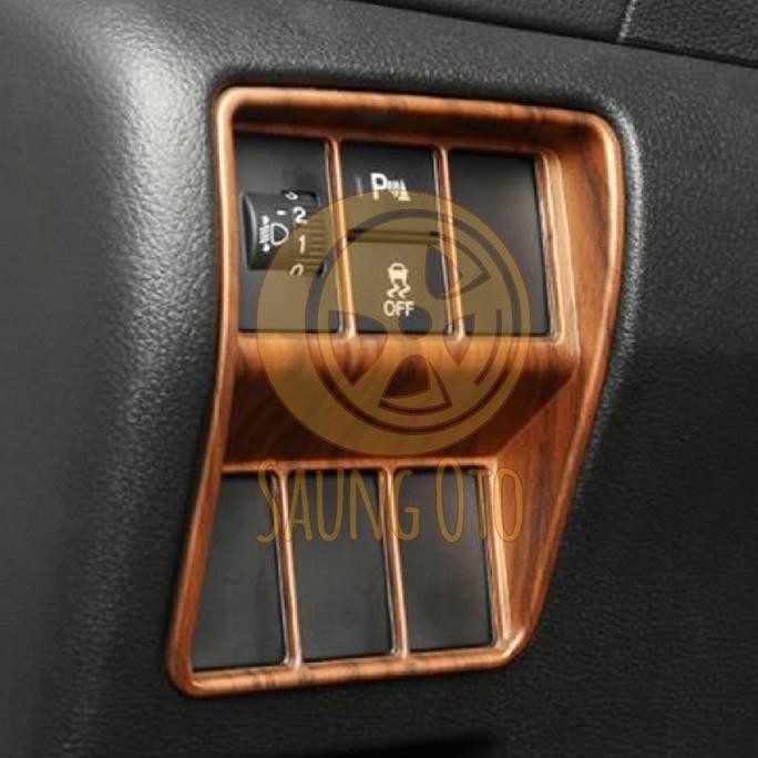 Honda CRV Turbo Preste Wood Headlht Switch Panel Trim Cover Kayu