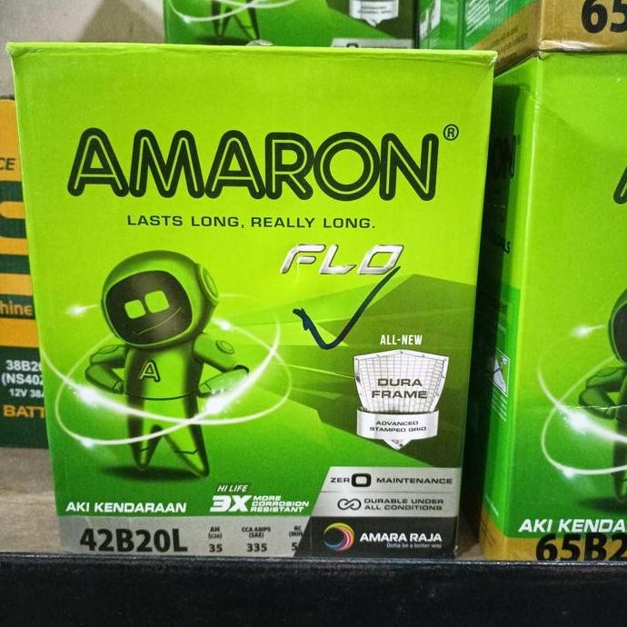 TERMURAH - Aki Honda Jazz/ Aki Mobilio/ Aki Brv/ Amaron Hilife NS40ZL/ 42B20L