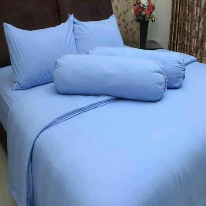 SPREI POLOS ROSEWELL BIRU MUDA 100X200 CM