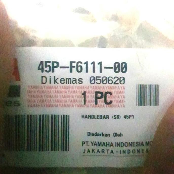 TERMURAH - stang byson original 45p-f6111-00 silver