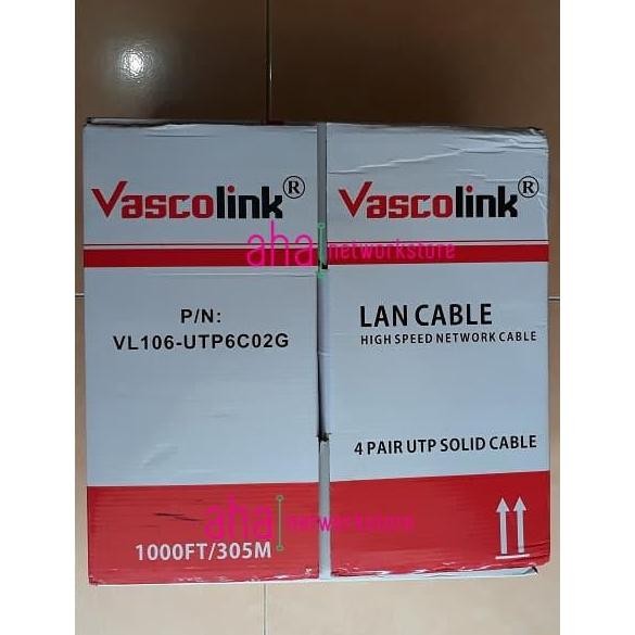 BEBAS ONGKIR - KABEL VASCOLINK UTP CAT6 VASCOLINK CABLE UTP CAT6