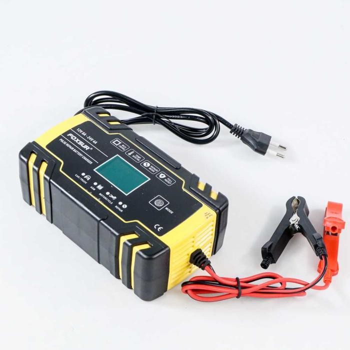 Alat Setrum Aki Charger Aki 12Volt Motor Mobil 10A Charger Accu 12 V 10A Alat Cas Aki Motor Portable