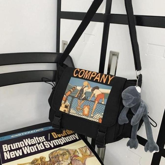 Tas Selempang Minimalis Tas Selempang Pria Keren - Tas Kurir Unisex Gaya Streetwear Kapasitas Besar