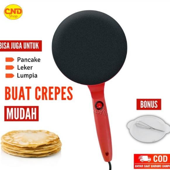 Pancake Crape Maker Teflon Alat Cetakan Pembuat Kulit Lumpia Risol Risoles Listrik