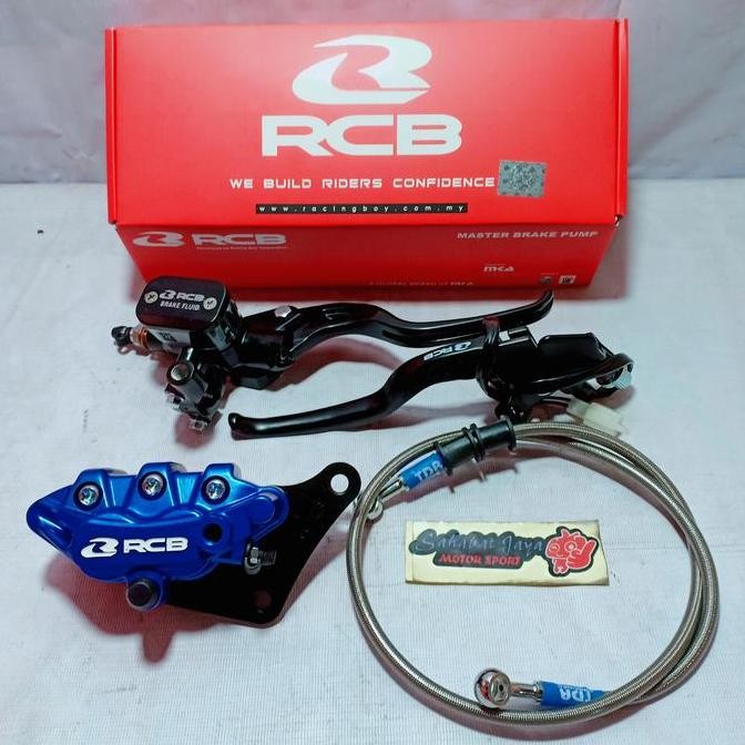 Paket Rem Rcb Master Rem Kanan Rcb Radial S1 14Mm Handle Kiri Rcb E-2 Kaliper Depan Rcb S-Series Sel