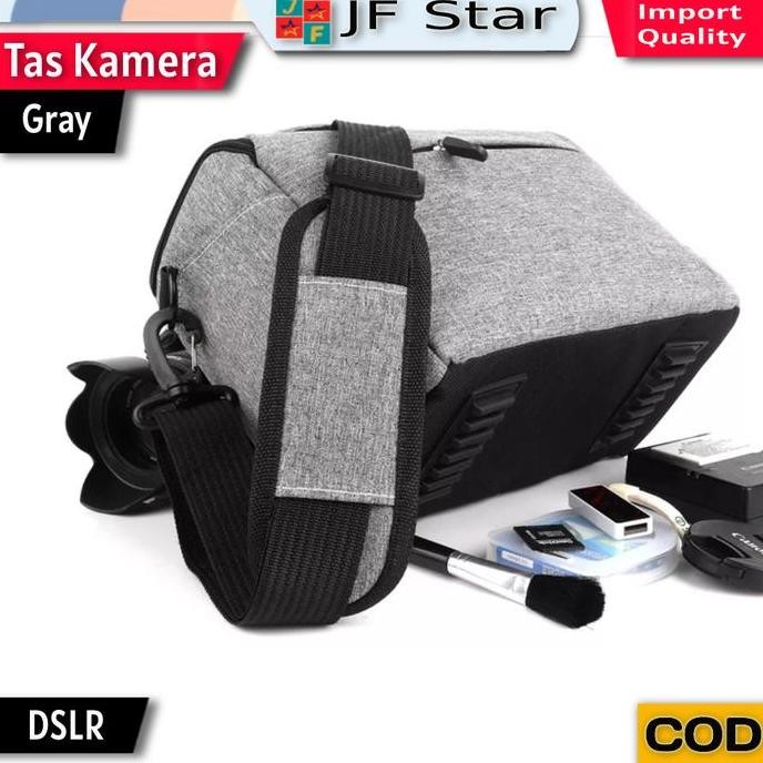 Tas Kamera Selempang Import Dslr Camera Waterproof Original - Gray