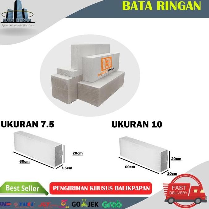 Terbaik Bata Ringan Bondy / Bondy Block 7,5 & 10 100% Ori