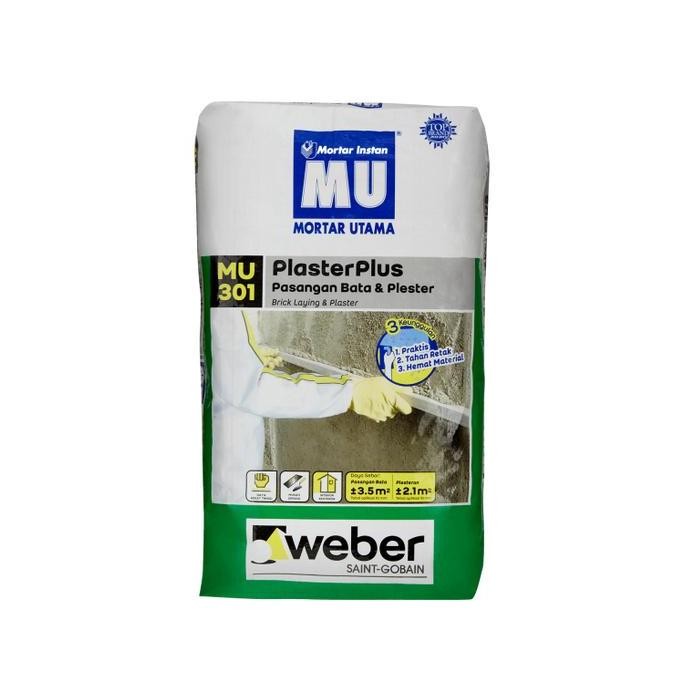 Terbaik Semen Mu 301 40 Kg / Zak / Semen Instan / Acian Plester & Beton 100% Ori