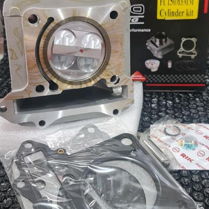 BLOK BLOCK SEHER SATRIA FU UKURAN 63MM DAN 66MM PEN 16 SET DENGAN PISTON DAN PAKING ORIGINAL DAN TER