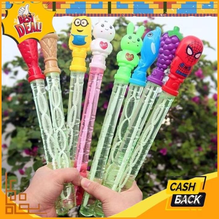 Cod Mainan Bubble Besar / Bubble Sabun Stick / Gelembung Tiup Balon Karakter / Bubble Sabun / Mainan