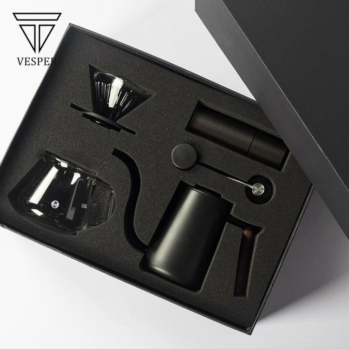 Timemore C3S Pour Over Set Fish Youth Black White Hampers Gift Box