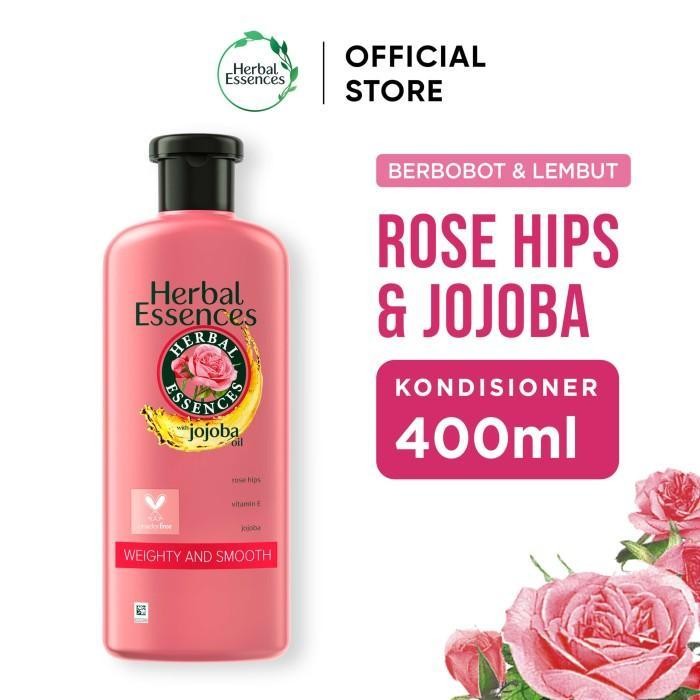Herbal Essences Weighty & Smooth Rosehip Jojoba Oil 400Ml Conditioner Termurah Best Quality 100% Ori