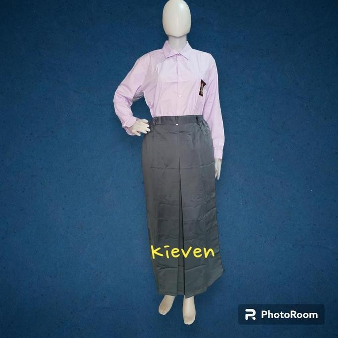 (Expert) seragam rok sekolah sma rampel 1 bahan licin element abu coklat hitam