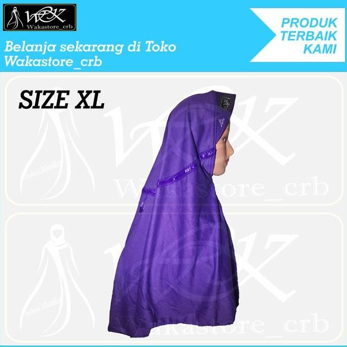 (Expert) Kerudung Hijab Sekolah Anak Warna UNGU TERONG TK SD SMP SMA DEWASA