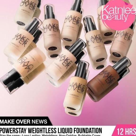Terbaik Make Over Powerstay Weightless Liquid Foundation 100% Ori