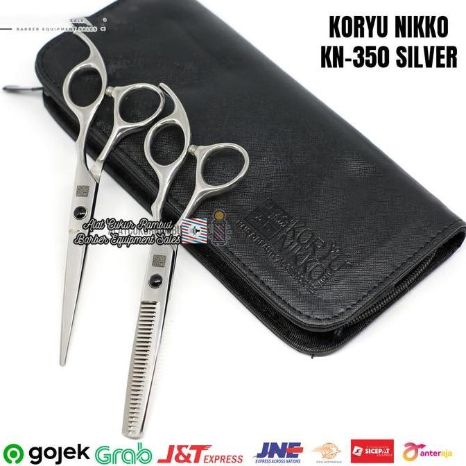 Gunting Potong Rambut Gunting Sasak Rambut Set KORYU NIKKO Paket Gunting KN 350