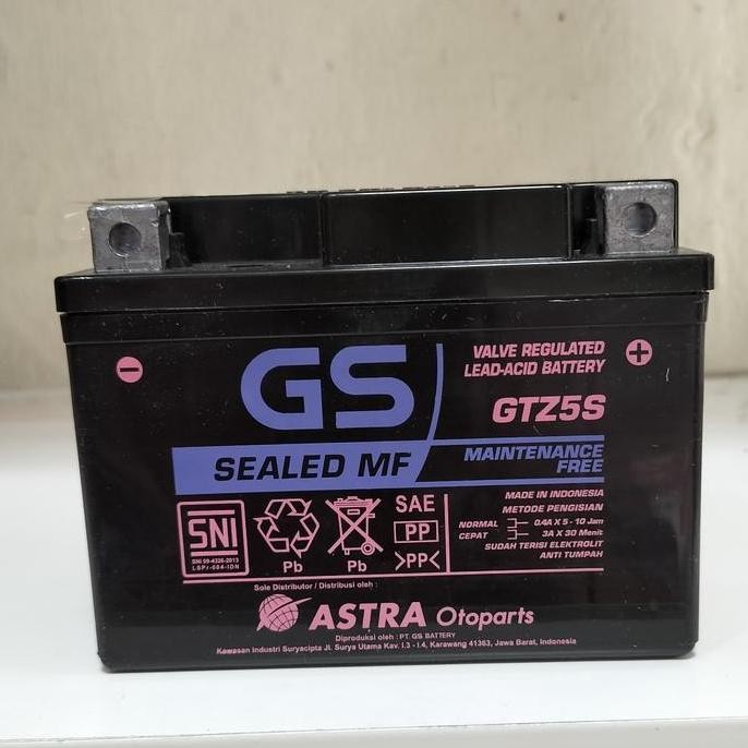 Aki Original Gs Astra Gtz5S Utk Mio J, Mio Soul Gt, Vixion, Byson