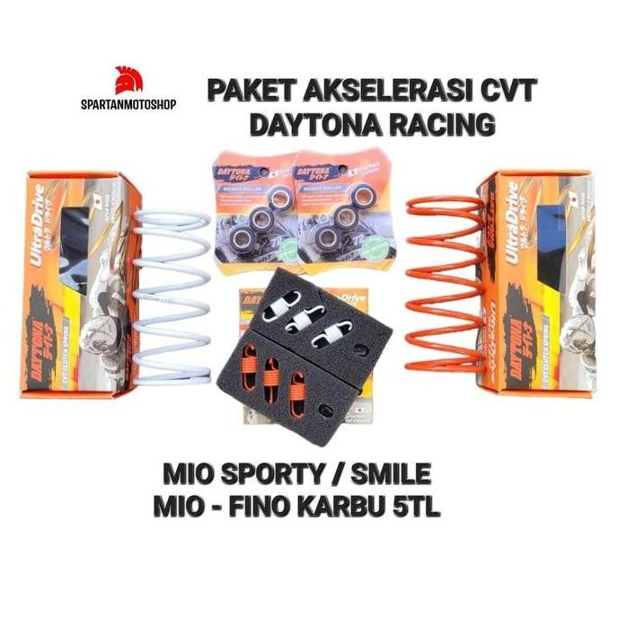 Paket Upgrade Cvt Mio Sporty/Smile/Karbu - Fino Karbu Daytona Racing
