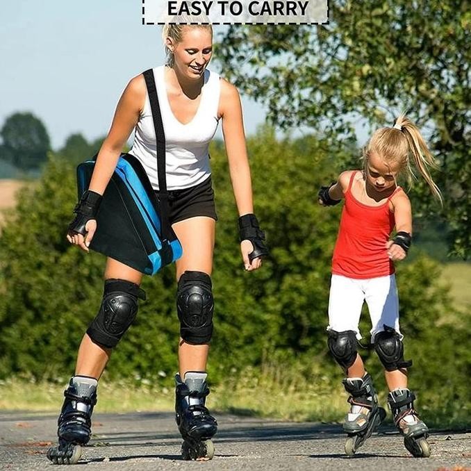 (Good) Tas Sepatu Roda Anak Bahan Kain Oxford Tas Sepatu Roda Inline Skate Tahan Aus Breathable