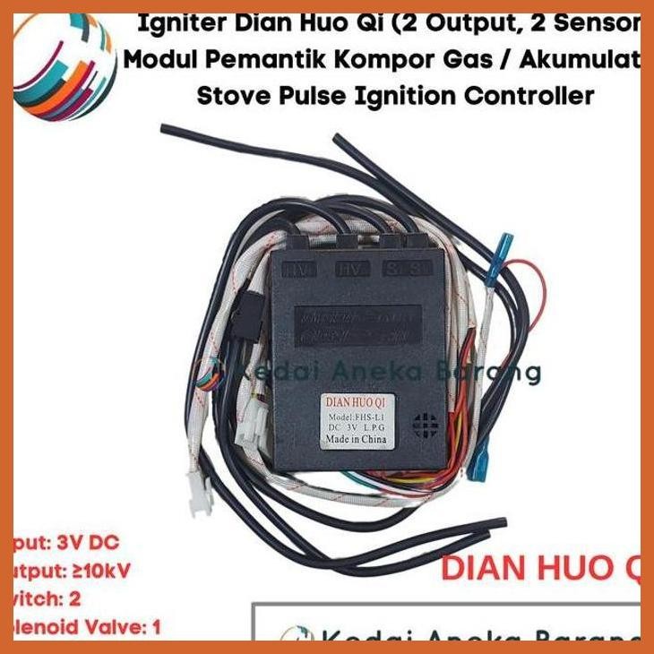 DISCOUNT MODUL IGNITION IGNITER PEMANTIK BLUE GAS LPG KOMPOR 3V DC 4 OUTPUT PACKING AMAN