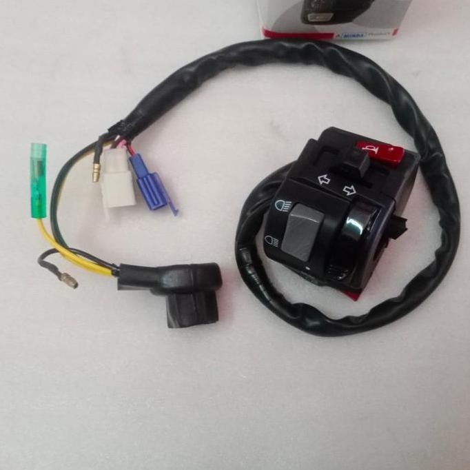 Minda Saklar Kiri Asli Vixion Sw-0657Al Untuk Motor Vixion Original Ahm Yamaha Dengan Kabel Dan Kont