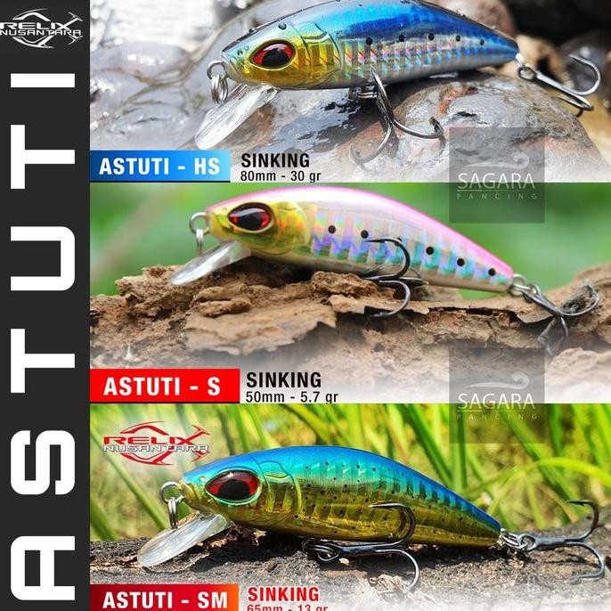 Umpan Pancing Minnow Astuti Minnow Relix Nusantara Lure Relix Sinking