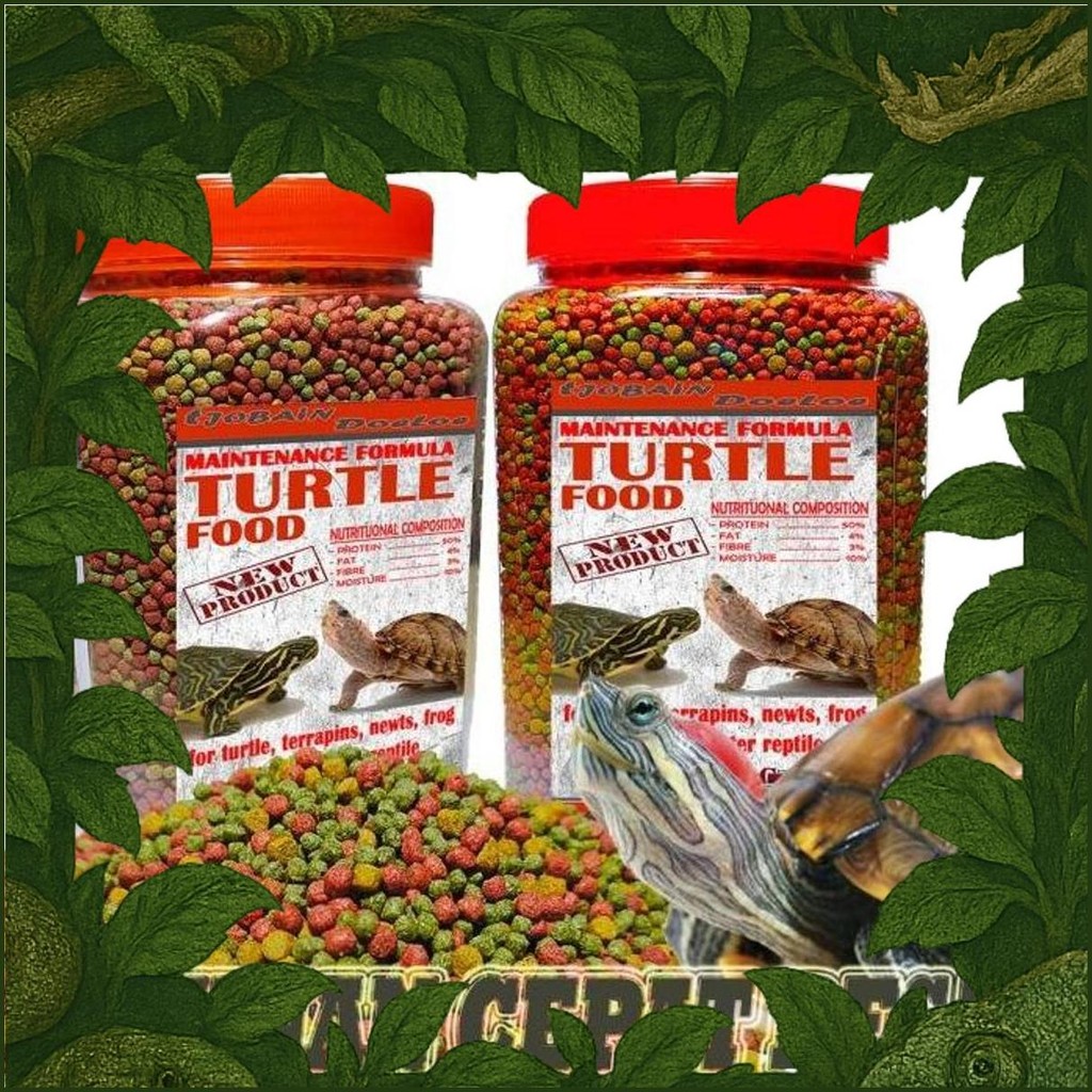 Kura Kura Air Brazil Res Damer Bulus Turtle Makanan Pakan Pelet Brazil
