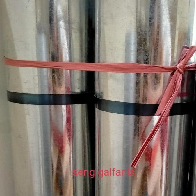 Seng Talang Galvanis/Seng Plat Galvanis Tinggi 90cm Tebal 0,3mm /roll