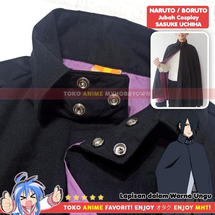 Ready  Jubah Uchiha Sasuke Kostum Cosplay Anime Boruto Naruto Next Generation