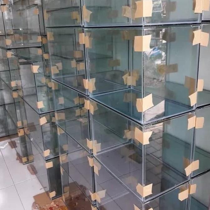 TERBARU - CUSTOM AQUARIUM.50X30X35.KACA FUL5.MLI 12PCS.60X40X35.12 PCS KACA5MLI