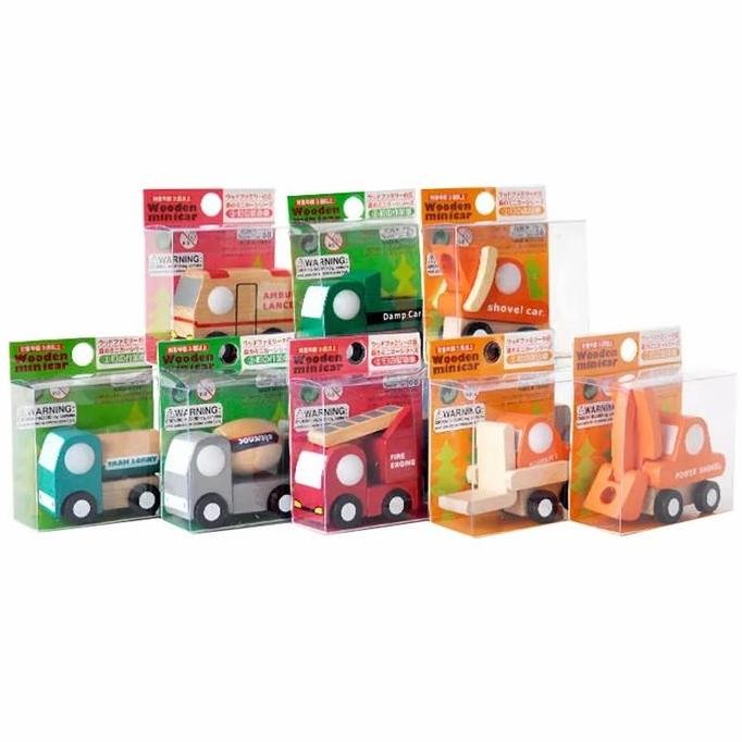 (Best) Mainan Kayu Wooden Minicar Miniso Mobil Mobilan / Mainan Anak