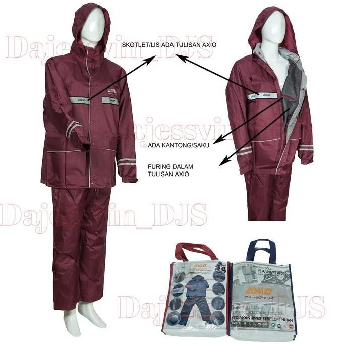 (Best) Jas Hujan AXIO / raincoat Axio 882 silver series / Stelan Axio