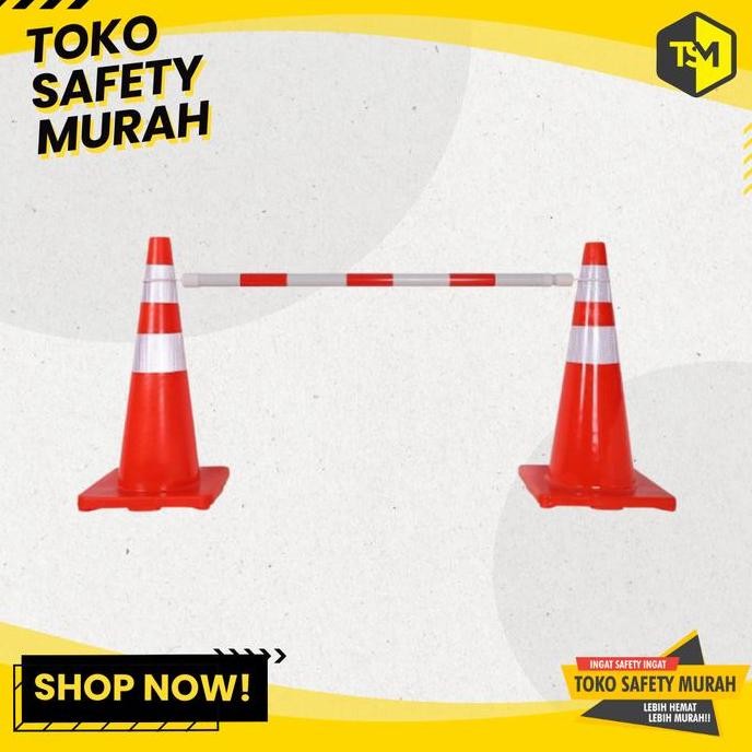 Cone Retractable / Retractable Cone Bar / Penghalang jalan ta