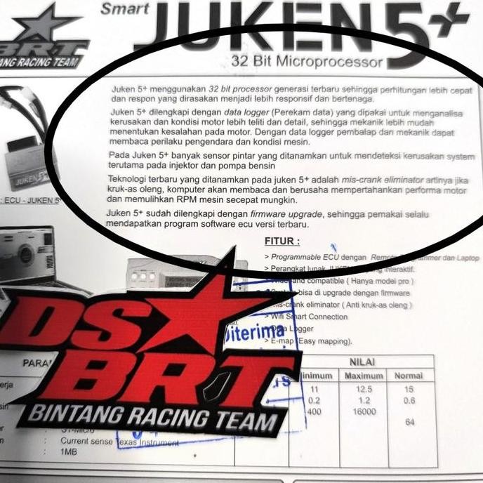 Ecu Brt Juken 5 Vixion Old Racing Turbo Dualband