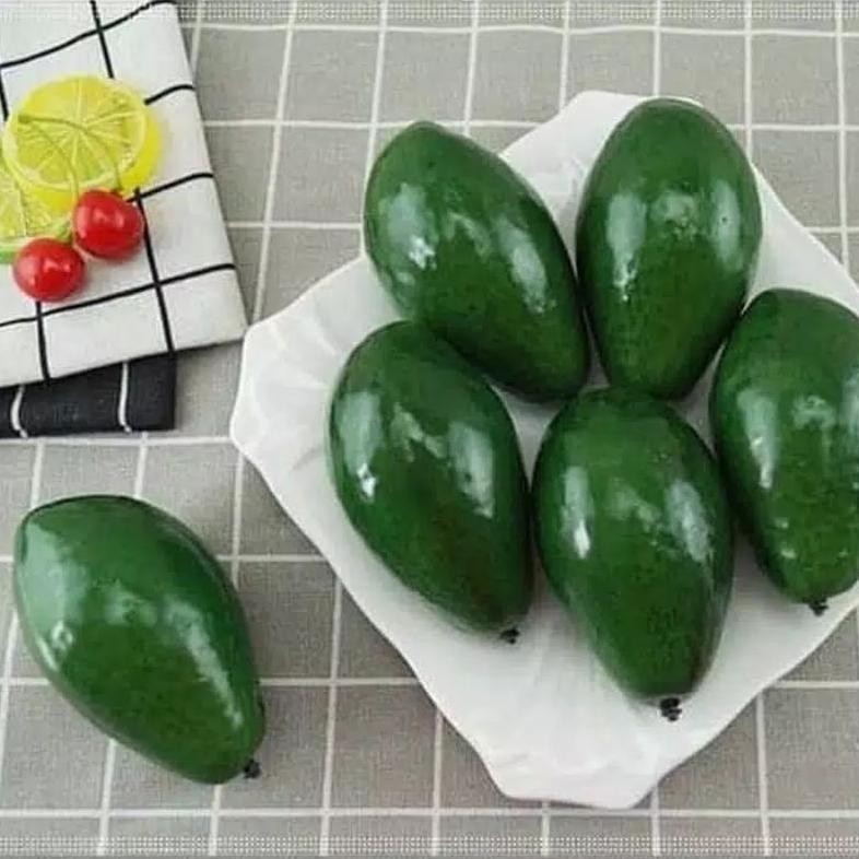 Buah Alpukan Palsu / Alpukat Imitasi / Buah Artificial / Alpukat Hiasan / Pajangan Jus