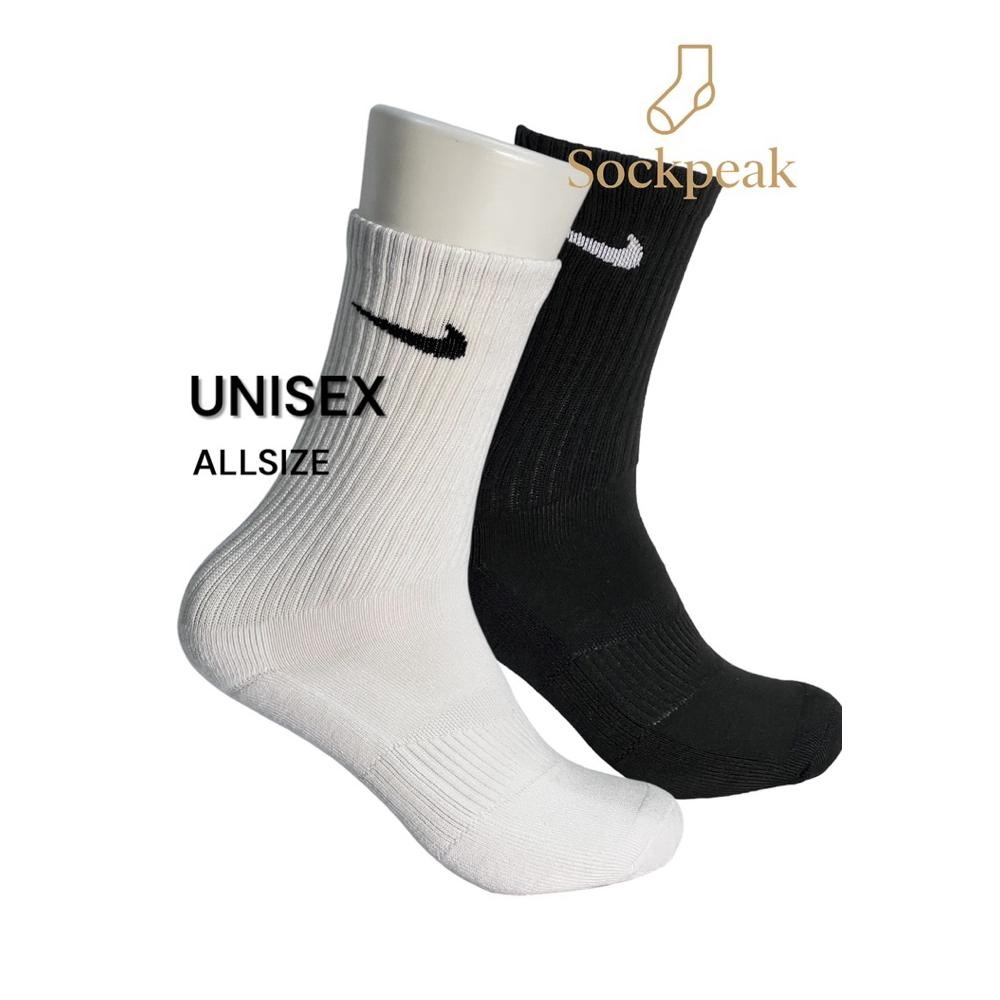 Kaos Kaki Nike Panjang Tebal Performance Cotton Cushioned Tahan Lama Bola/Futsal/Gym/Olahraga