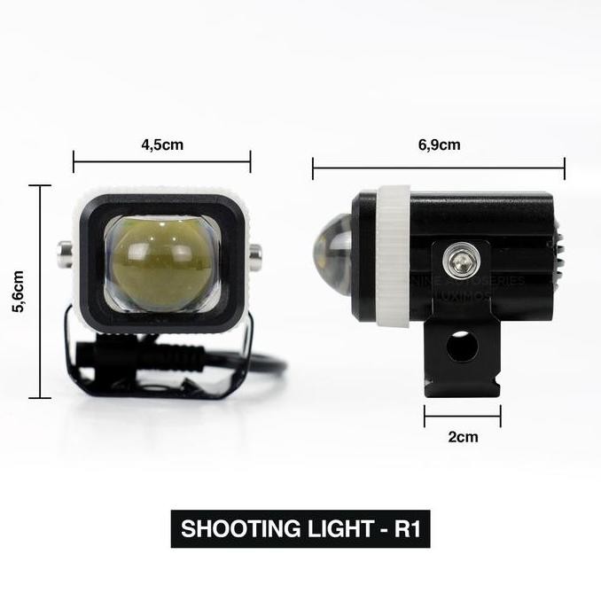 Lampu Led Tembak Laser D2 Luximos R1 2Warna Plus Devil