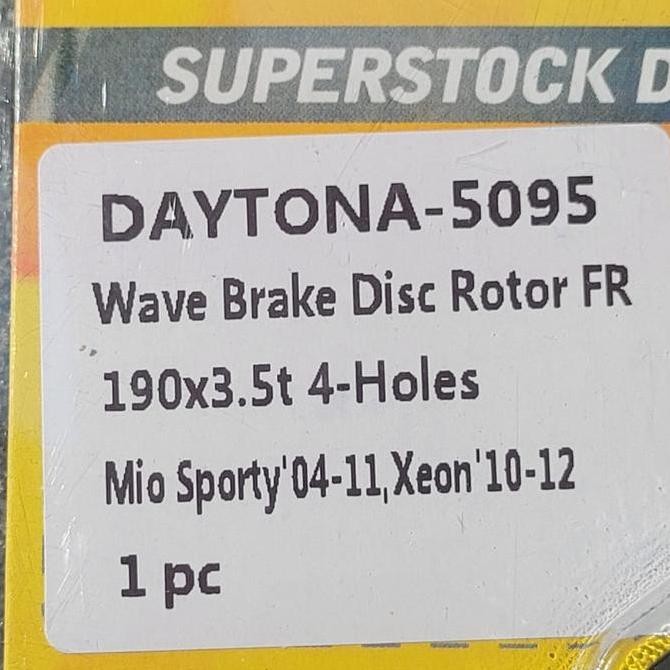 Piringan Rem Daytona Mio Sporty  - Xeon 4 Lubang Wave Style Disc Brake