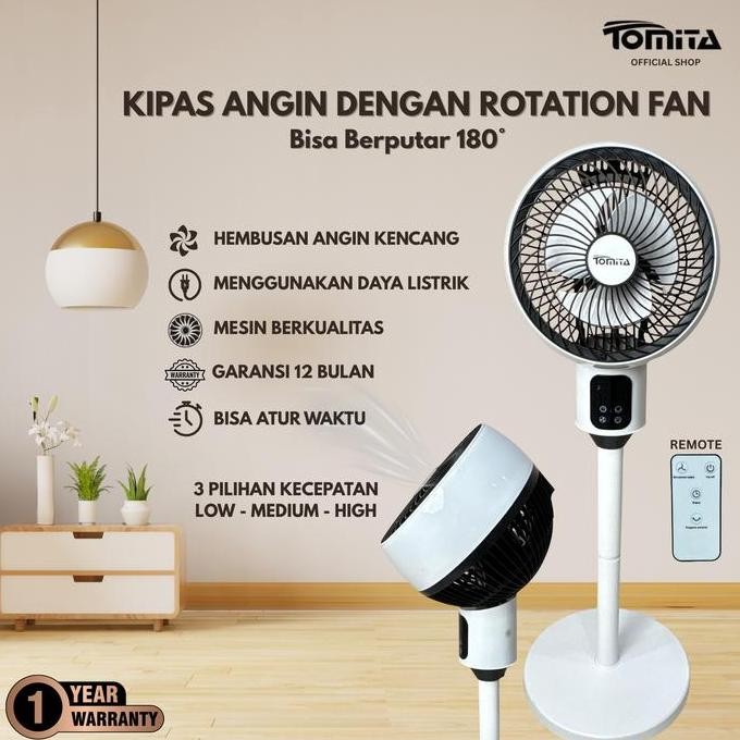 KIPAS REMOT TERBARU TOMITA/ KIPAS ANGIN REMOT LM