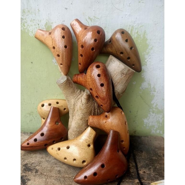 Ocarina Kayu Suara Jernih Alat Musik Tiup
