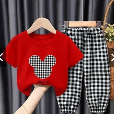 New SETELAN BAJU ANAK CEWEK SERLA GAMBAR KARAKTER / SET BAJU ANAK SERLA