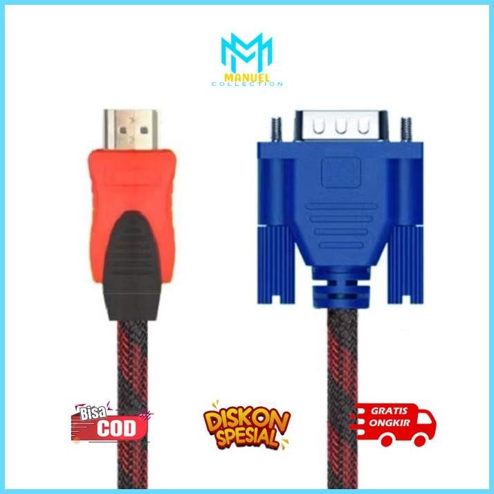 dg-4 gd-12 dg-78 [ANITECH TOKO] KABEL HDMI TO VGA 1.5M/3M/5M/10m/15m/20m/25m Murah Murah Hemat