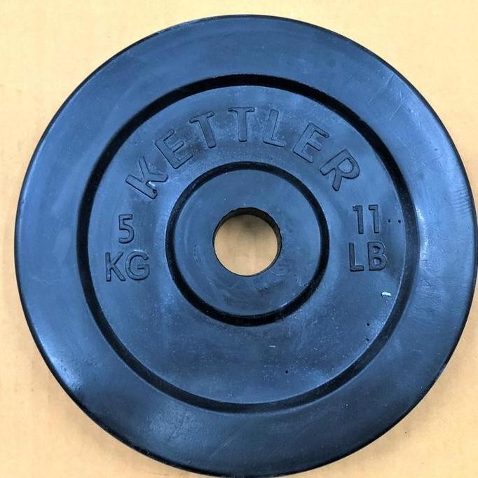 KETTLER RUBBER PLATE 5 KG - PIRINGAN DUMBEL BARBEL KARET BEBAN