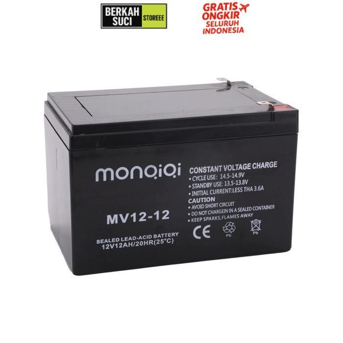 Exclusive Aki Kering Sprayer Elektrik 12V 12/8Ah + 1Charger  Kaneda/Baterai Alat Semprot Hama/Aki Ke