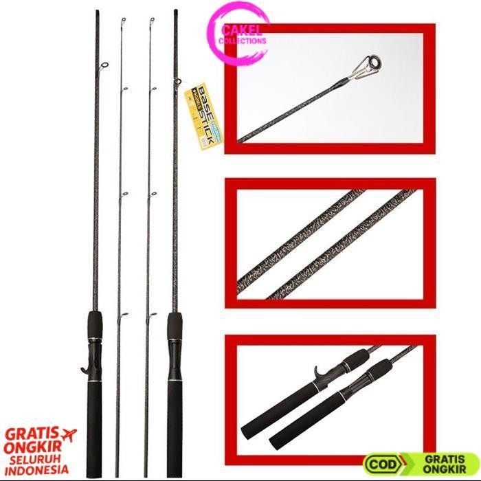 Exclusive Haiyi Fishing 1.65M/1.8M/2.1M  Joran Pancing Ul/L/Ml Spinning Fishing Rod 2 Sections And C
