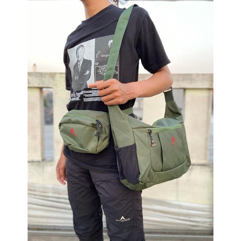 Special Tas Selempang Altitude Gear Glasiyer / Waistbag Pria dan Wanita 2 in 1 slempang savana Burua